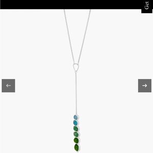 Silpada’s Things Grow Necklace, Green Aventurine and Multi-Colored Quartz
